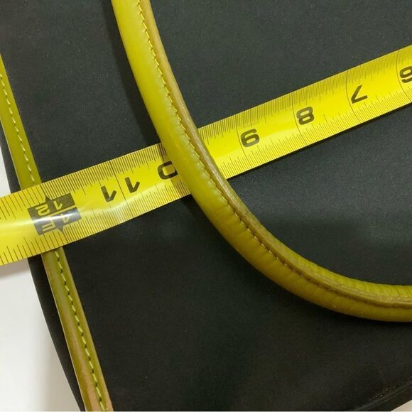 Rowallan Of Scotland shoulder bag double Strap Womens Black Green Leather Trim - Picture 12 of 14